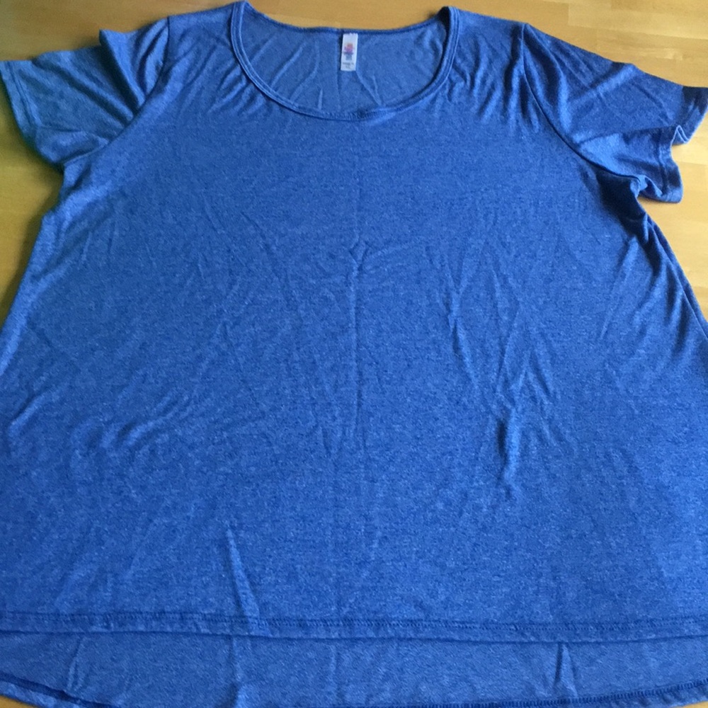 2XL LuLaRoe Heathers Royal Blue Classic Tee